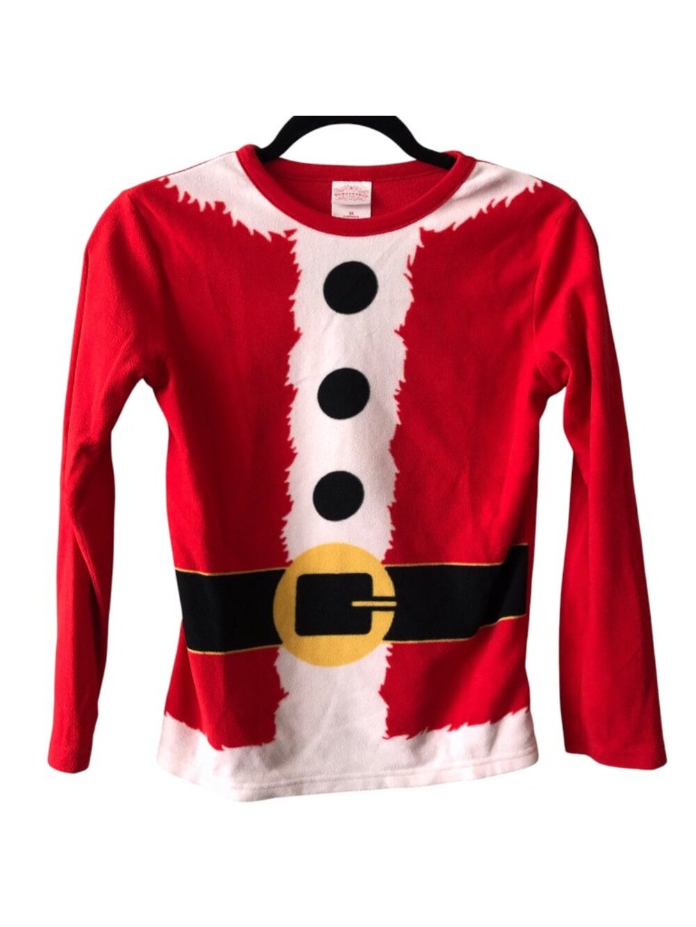 Girl's Wondershop Red Santa Long Sleeve Pajama Top 10